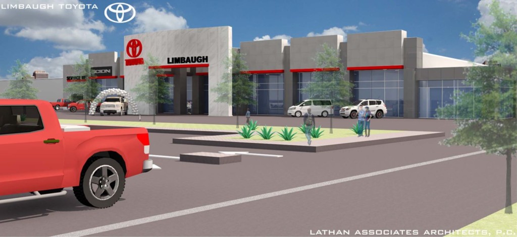 Architectural Rendering Of The New Limbaugh Toyota Dealership
